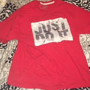 Red medium just do it Nike shirt